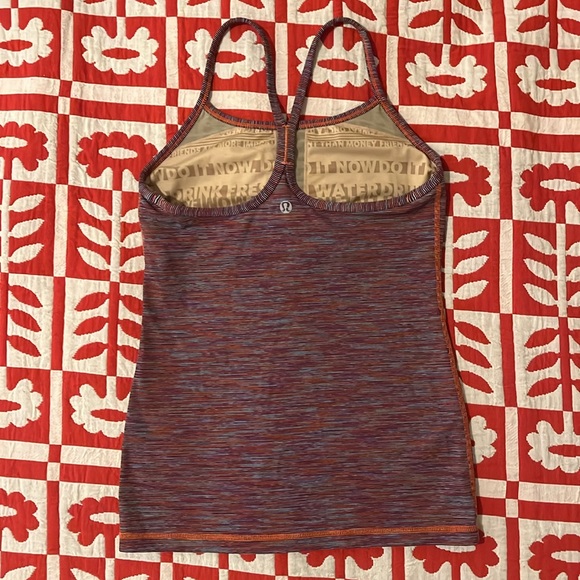Lululemon flow y tank size 4, multicolor, hip length - Picture 2 of 3
